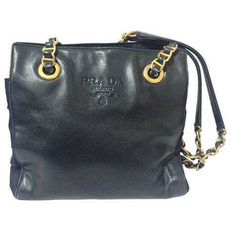 prada chain navy mens bag|prada leather bag.